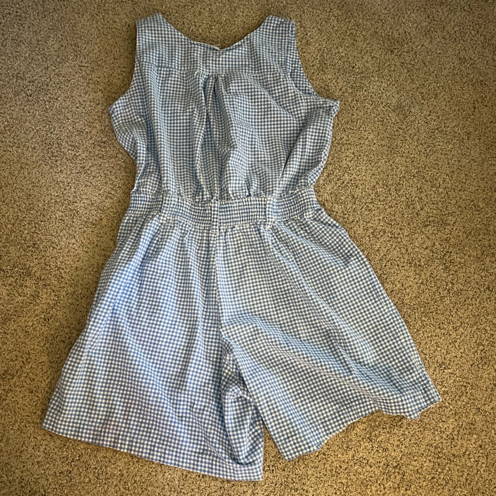 Vintage Basic Editions Blue Gingham Button Up Cot… - image 7